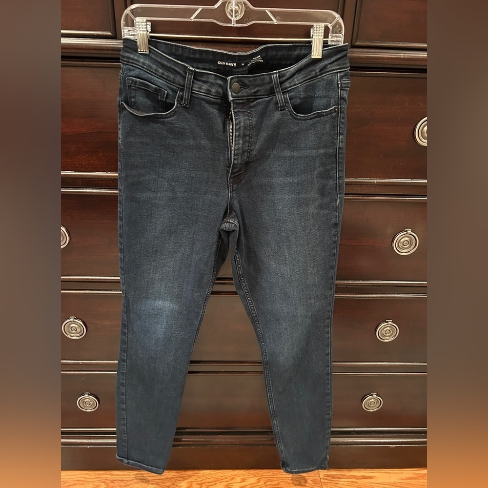 Old Navy High-Rise Dark Blue Jeans